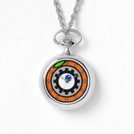 Uhrwerk Orange Armbanduhr