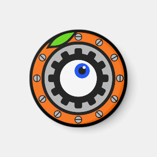 Uhrwerk Orange Magnet