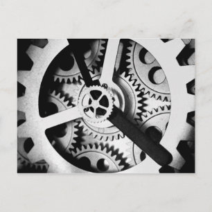 Uhrwerk Postkarte