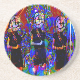 Uhrwerk Sandstein Untersetzer