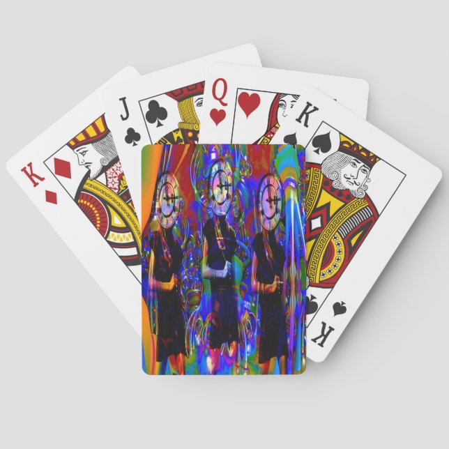 Uhrwerk Spielkarten (Rückseite)