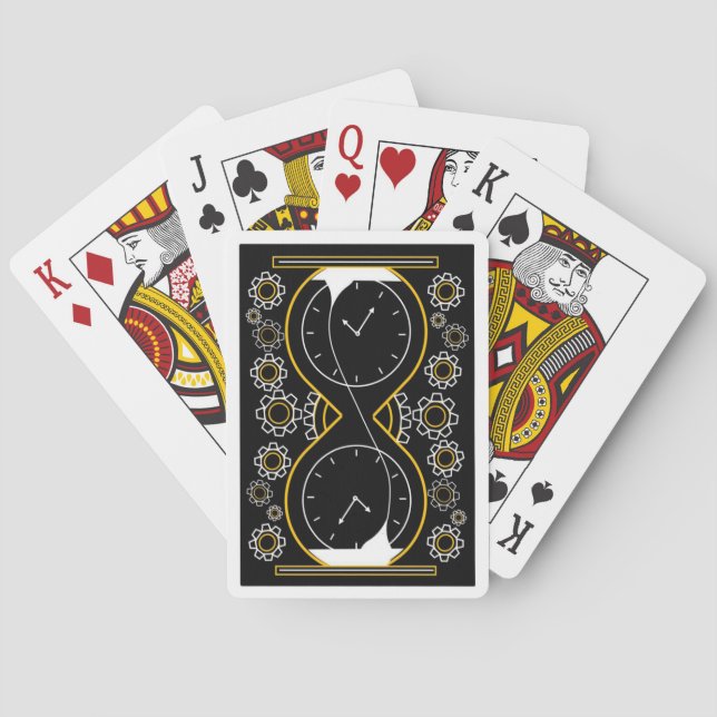 Uhrwerk-Spielkarten Spielkarten (Rückseite)
