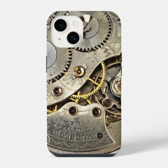 Uhrwerke iPhone 14 Hülle (Rückseite)