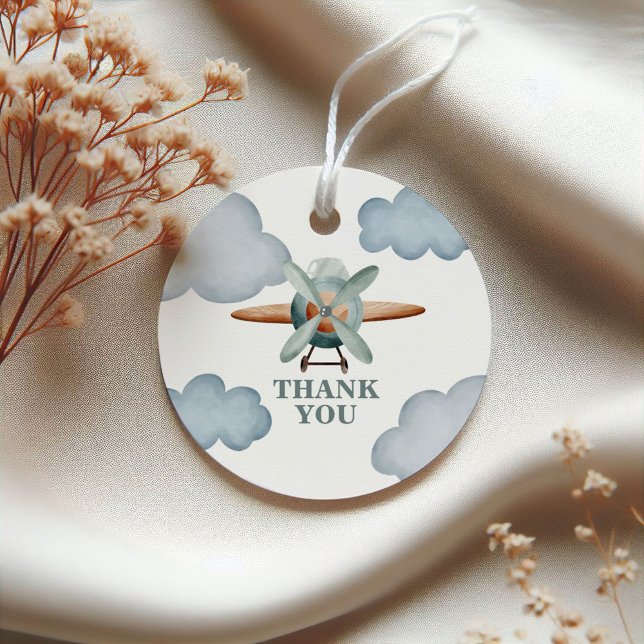 Uhrzeit Fliegt Flugzeug zum Geburtstag Geschenkanhänger (Von Creator hochgeladen)