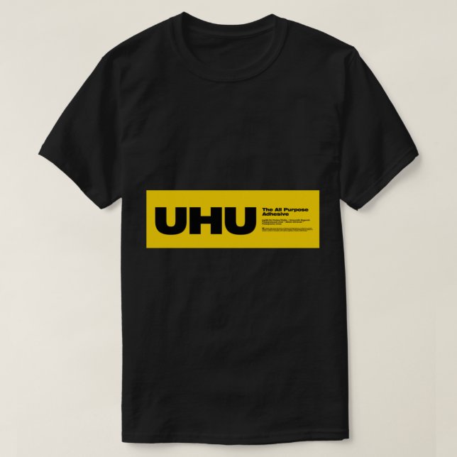 UHU Allzweckklebstoff inspiriert Bester Klebstoff  T-Shirt (Design vorne)