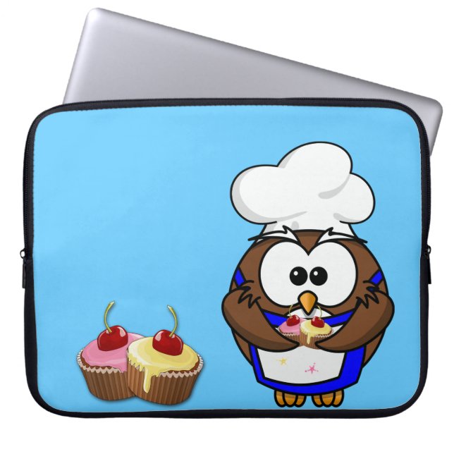 Uhu des Koch cupcake Laptopschutzhülle (Vorderseite)