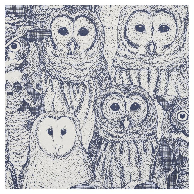 Uhu NC blau Stoff (Muster)