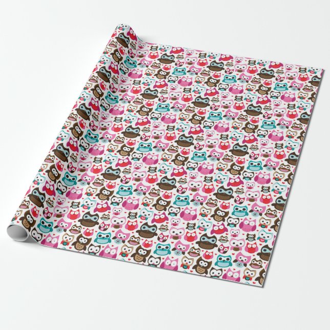 Uhusmuster Geschenkpapier (Ungerollt)