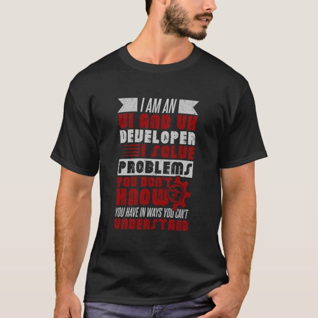 Ui und UX Entwickler I lösen Probleme Uiux Graphic T-Shirt (Vorderseite)