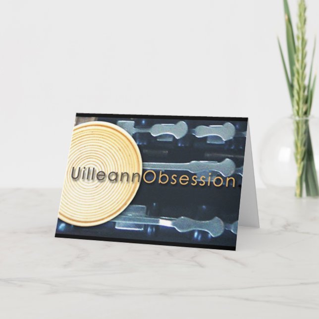 UilleannObsession.com Grußkarte Karte (Vorderseite)