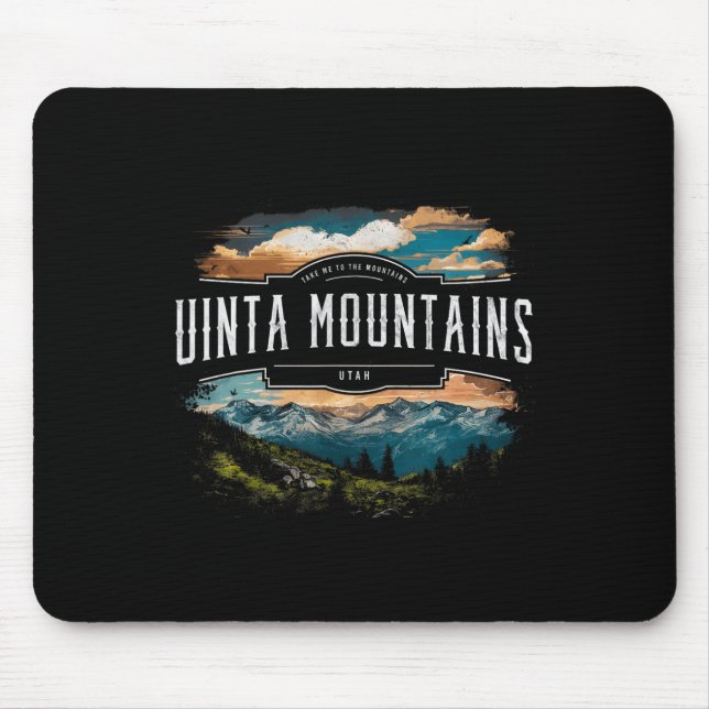Uinta Berge Utah Wandern Vintag Mousepad (Vorne)