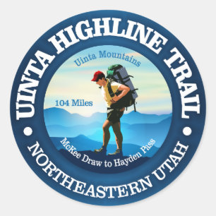 Uinta Highline Spur Runder Aufkleber