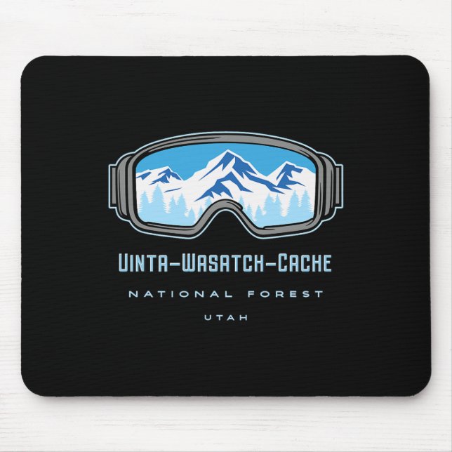 Uinta-wasatch-cache National Forest Utah Schnee Sk Mousepad (Vorne)