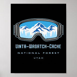 Uinta-Wasatch-Cache National Forest Utah Schnee Sk Poster