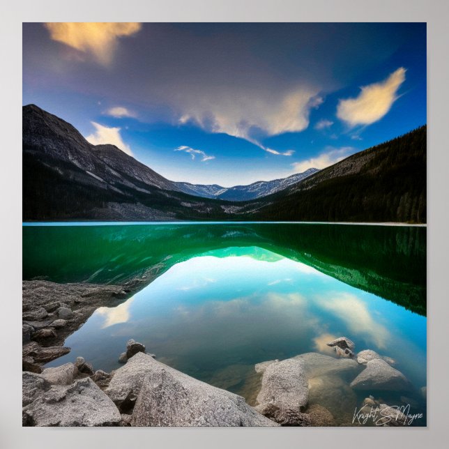 Uintah Lake1, Poster du photographe (Devant)