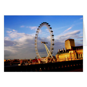 (UK) Beautiful LONDON EYE Scenery Card