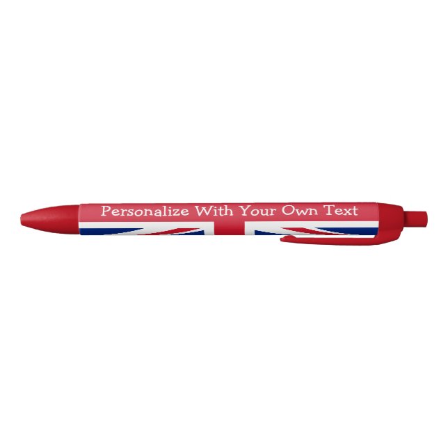 UK Brite Union Jack Personalisiert Patriotic Flag Kugelschreiber (Unterseite)
