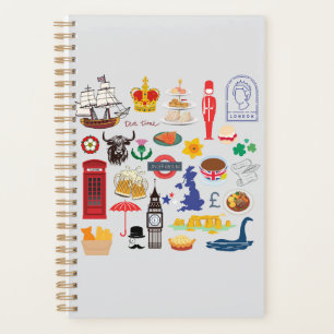 UK britische Symbole Planer