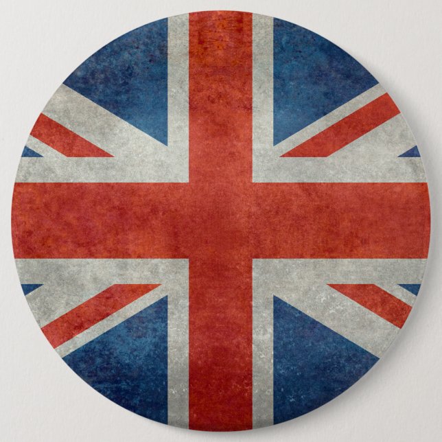 UK Britische Union Jack Flagge Retro-Stil Knöpfe Button (Vorderseite)