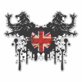 UK British Lion und Dirt Vintag Union Jack Aufkleber