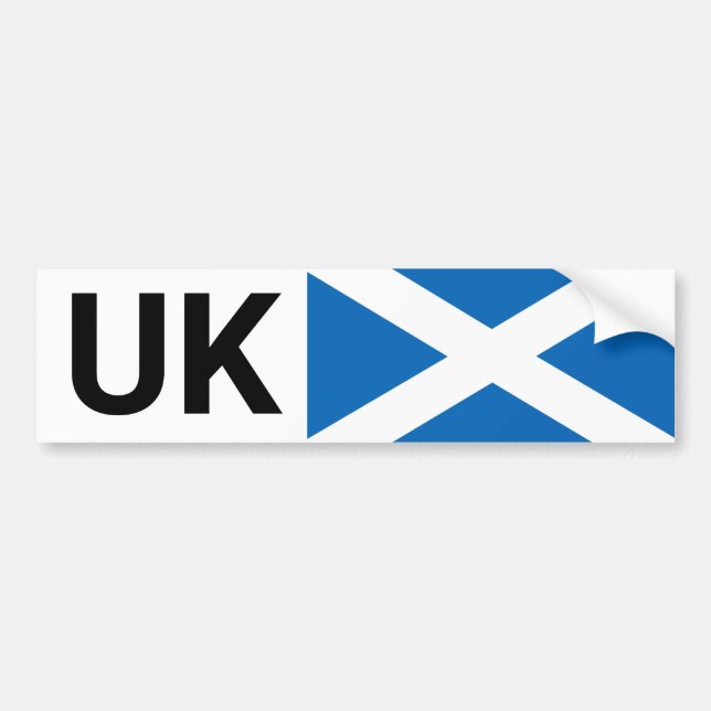 UK Car Sticker & Scott reisen ins Ausland /Schottl Autoaufkleber (Vorne)