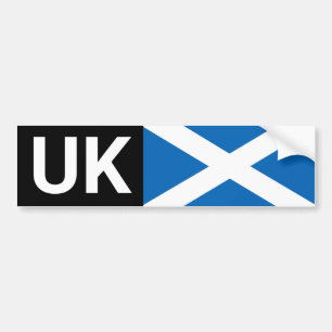 UK Car Sticker & Scott reisen ins Ausland /Schottl Autoaufkleber