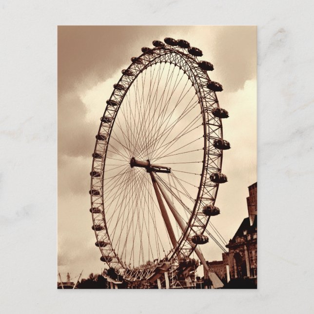 (UK) Carte postale Vintage London Eye (Devant)