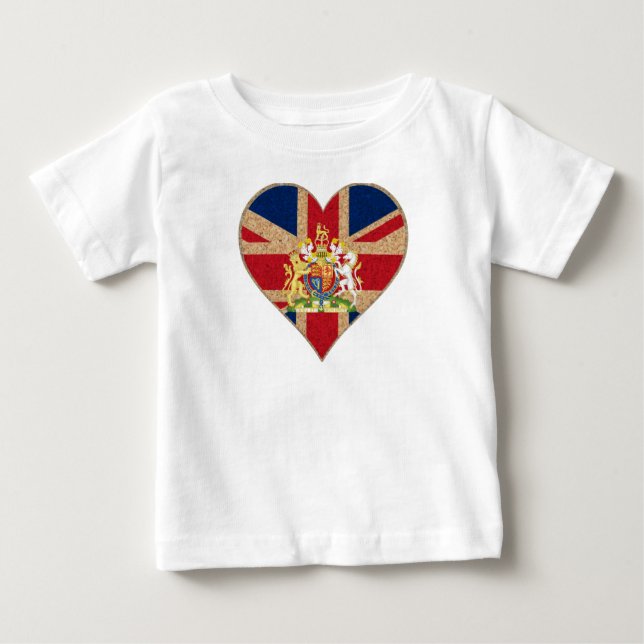 UK COA Heart Baby T-shirt (Vorderseite)