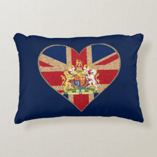 UK COA Heart Zierkissen