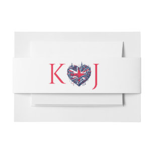UK Couple Wedding Einladungsbanderole