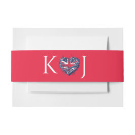 UK Couple Wedding Einladungsbanderole