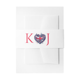 UK Couple Wedding Einladungsbanderole