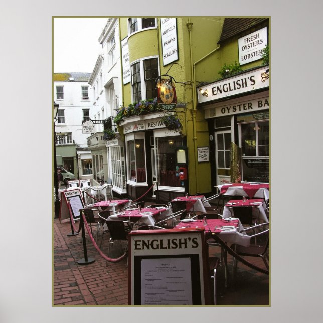 (UK) English Eatery Print Poster (Vorne)