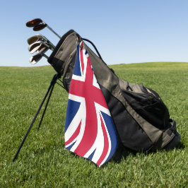 UK Flag, Union Jack Golfhandtuch