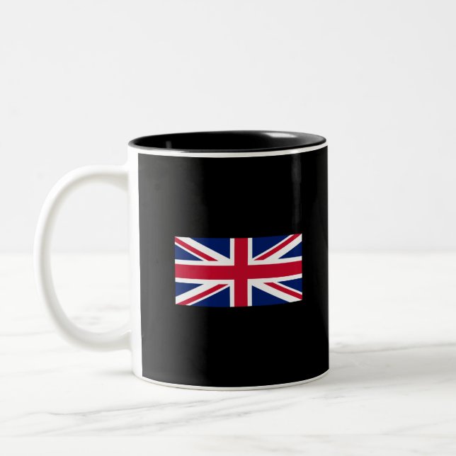 Uk Flag-United Kingdom-England-Union Jack Zweifarbige Tasse (Links)