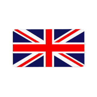 UK-Flagge Adressaufkleber