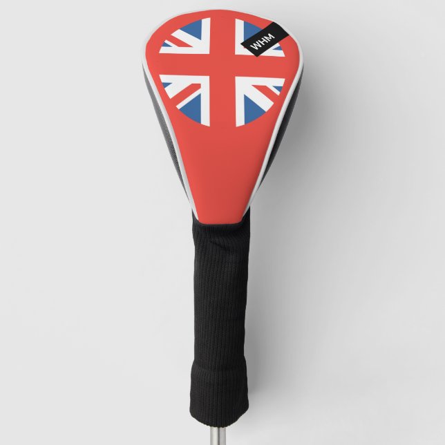 UK-Flagge - Custom Golf Club Head Cover Headcover (Vorderseite)