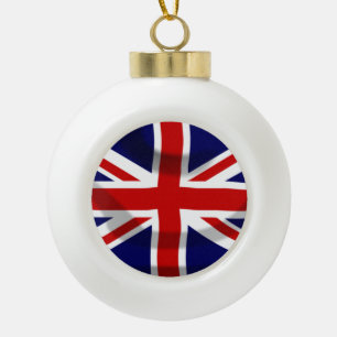 UK-Flagge Keramik Kugel-Ornament
