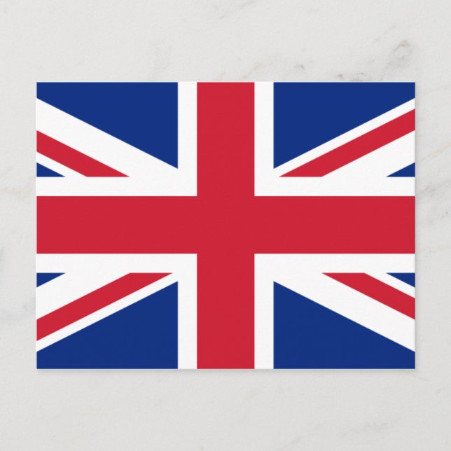 UK-Flagge Postkarte (Vorderseite)