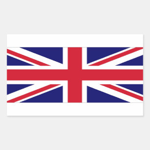 UK-Flagge Rechteckiger Aufkleber