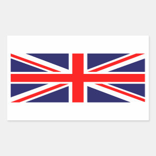 UK-Flagge Rechteckiger Aufkleber