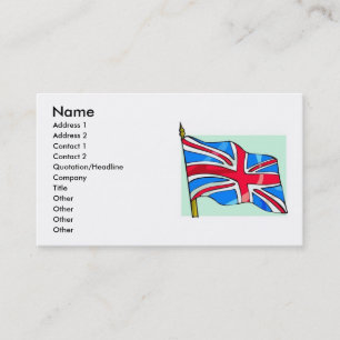 UK-Flagge Visitenkarte