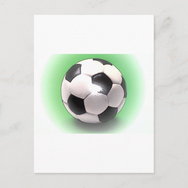 UK Football Ball Postkarte (Vorderseite)