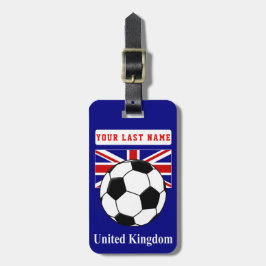UK Fußball-Gepäckmarke (Ihre Adresse auf der Rücks Gepäckanhänger