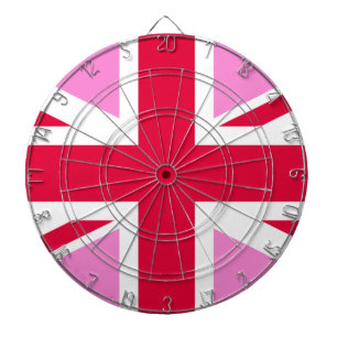 UK Gay Pride (Pink Union Jack) (Gay British Flag) Dartscheibe