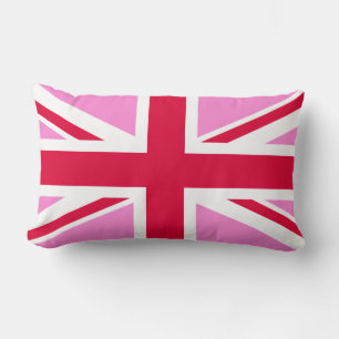 UK Gay Pride (Pink Union Jack) (Gay British Flag) Lendenkissen