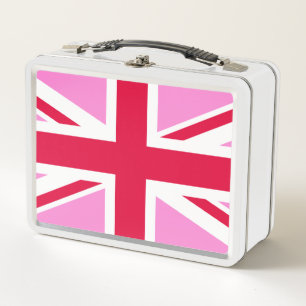 UK Gay Pride (Pink Union Jack) (Gay British Flag) Metall Brotdose