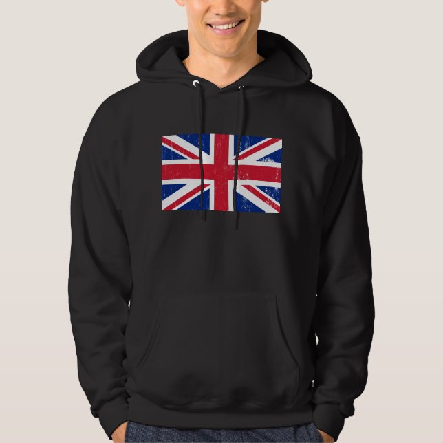 UK Großbritannien England Englische Flagge Hoodie (Vorderseite)