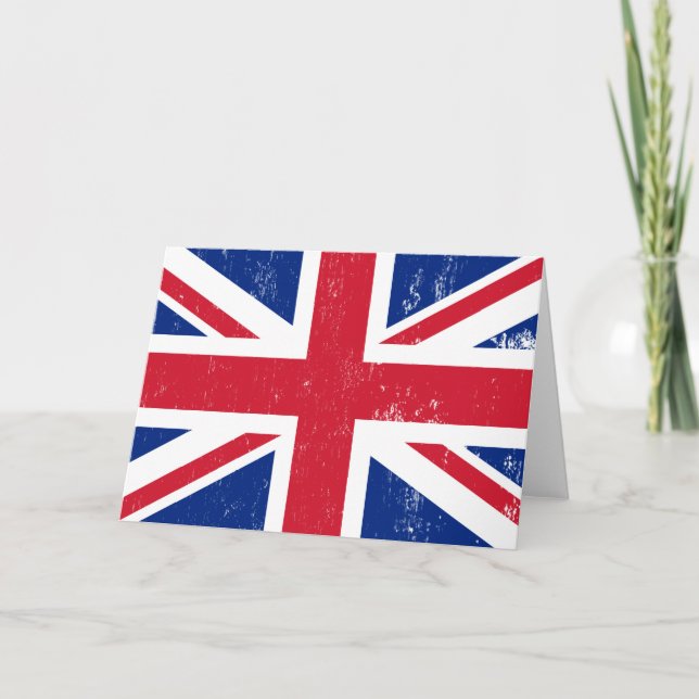 UK Großbritannien England Englische Flagge Karte (Vorderseite)