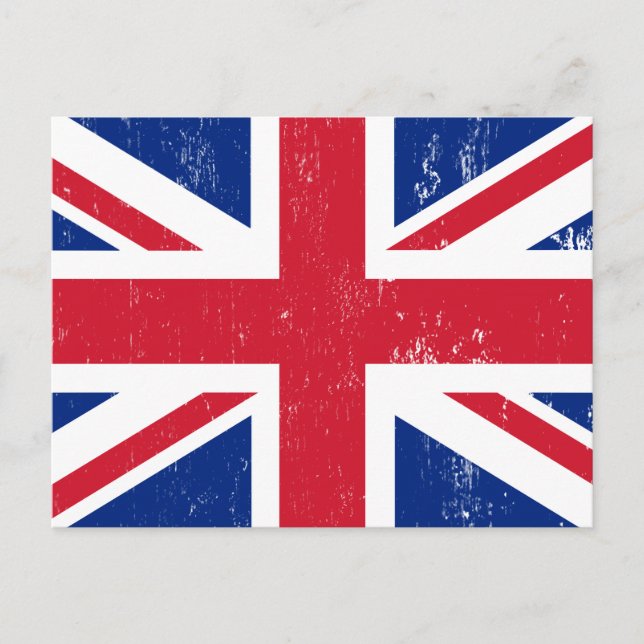 UK Großbritannien England Englische Flagge Postkarte (Vorderseite)